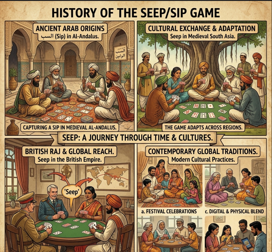 Seep: A Journey Through Time and Cultures Infographic
